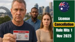 Australia Confirms 1 November 2025 Start for Stricter Licence Actions – Millions of Drivers Urged to Check Compliance