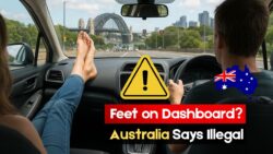 Is it illegal to rest feet on the dash in Australia 2025 – New Traffic Road Rules & Fines Seatbelt Offences