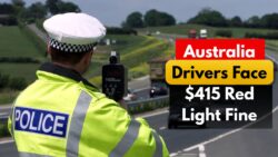 $415 Fine for Rolling Through Red without Crossing – Drivers in Australia Face Intersection Rules, Red light AI Cameras