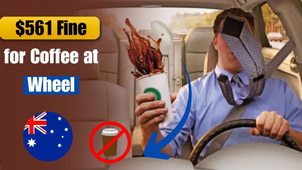 distracted-driving fine for coffee