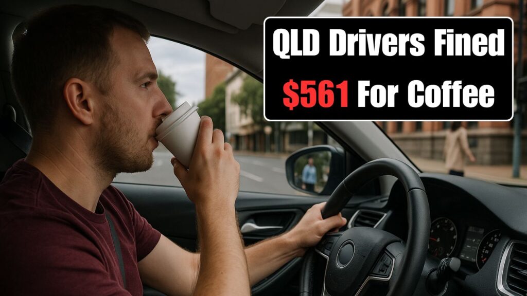 distracted driving fine for drinking coffee