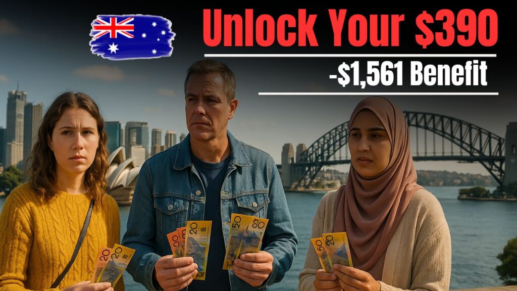 $390 – $1,561 Centrelink Payments