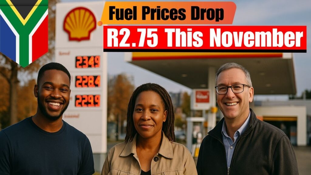 Fuel Prices fall R2.75 a Litre Effective 5 November 2025